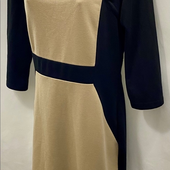 Dots Women’s Knit Midi Sheath Dress L 3/4 Sleeves - Picture 3 of 16